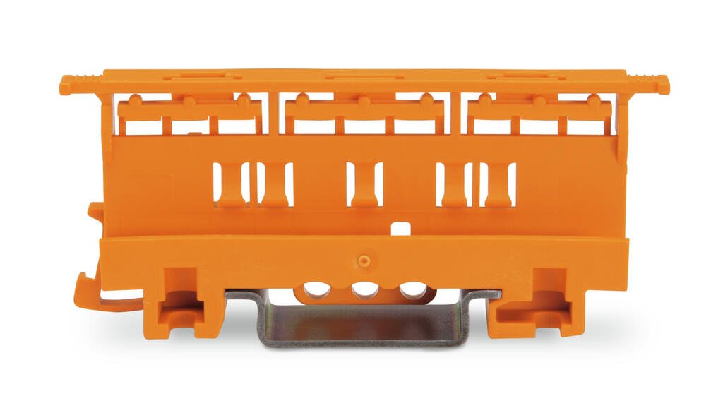 221-500 221 Series mounting carrier- 4 mm², orange - set of 10