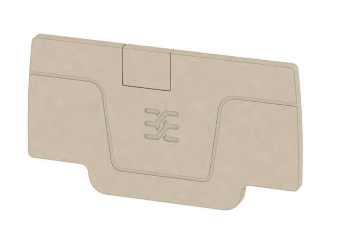 AEP 2C 2,5 A-series end plate, dark beige