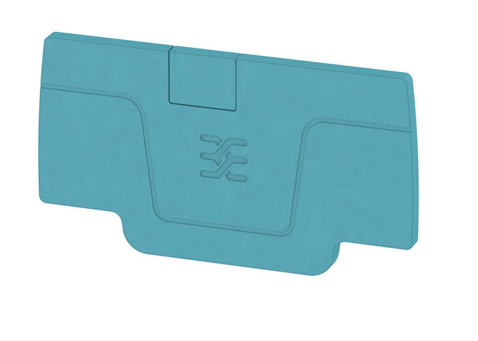 AEP 2C 2,5 BL A-series end plate, blue