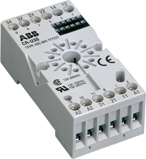 1SVR405660R0000 CR-U3S Socket for 3c/o CR-U relay