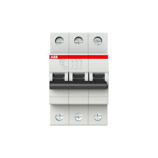 2CDS213001R0405 SH203-B40 Miniature Circuit Breaker - 3P - B - 40 A