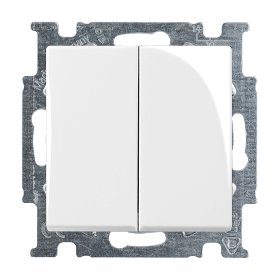 2CKA001012A2141 2006/5 UC-94-507 Cover Plates (partly incl. Insert) Rocker/button Series switch alpine white - Basic55