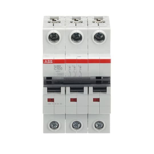 2CDS253001R0824 S203-C100 Miniature Circuit Breaker - 3P - C - 100 A