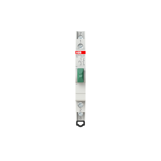 2CCA703152R0001 E215-16-11DPushbutton,16 A,acc. to EN 250 V AC,1NO,1NC,0CO, El. Color:Green, MW:0.5