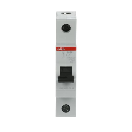 2CDS211001R0065 SH201-B6 Miniature Circuit Breaker - 1P - B - 6 A