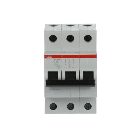 2CDS213001R0104 SH203-C10 Miniature Circuit Breaker - 3P - C - 10 A