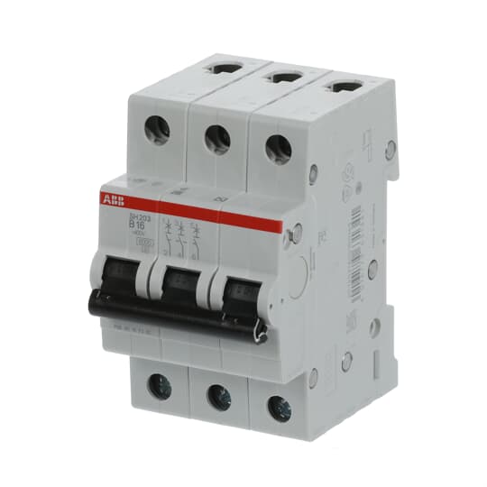 2CDS213001R0165 SH203-B16 Miniature Circuit Breaker - 3P - B - 16 A