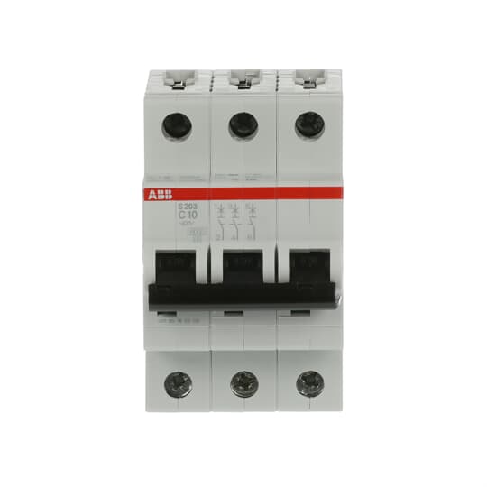 2CDS253001R0104 S203-C10 Miniature Circuit Breaker - 3P - C - 10 A