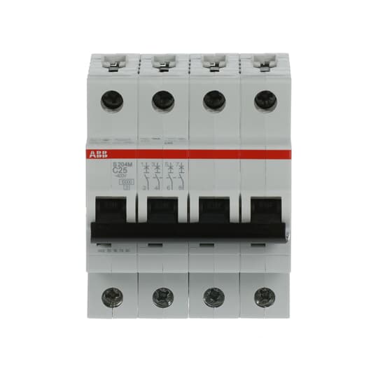 2CDS274001R0254 S204M-C25 Miniature Circuit Breaker - 4P - C - 25 A