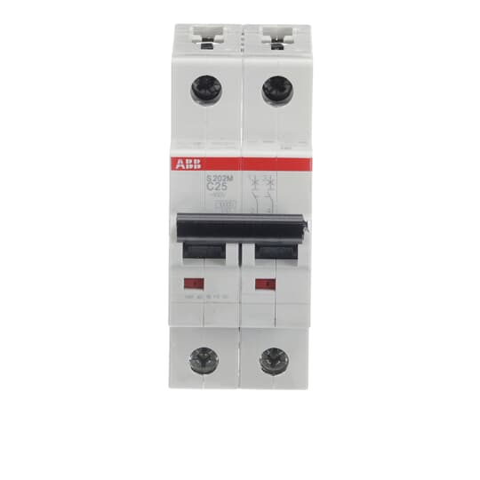 2CDS272001R0254 S202M-C25 Miniature Circuit Breaker - 2P - C - 25 A