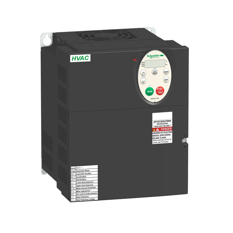 ATV212HU75N4 variable speed drive ATV212 - 7.5kW - 10hp - 480V - 3ph - EMC - IP21 - Gabby Electric