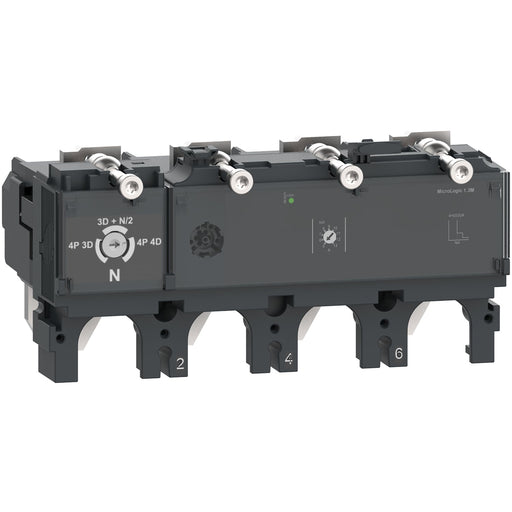 C6342D630 Schneider Electric Trip unit MicroLogic 2.3, ComPacT NSX630, 4 poles, electronic basic protections, 630A rating - Gabby Electric