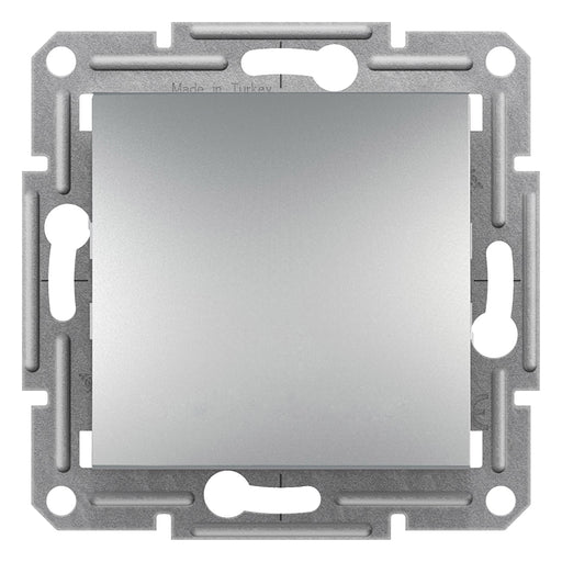 EPH0100361 Asfora - 1pole switch, screw terminals, wo frame, aluminium - Gabby Electric