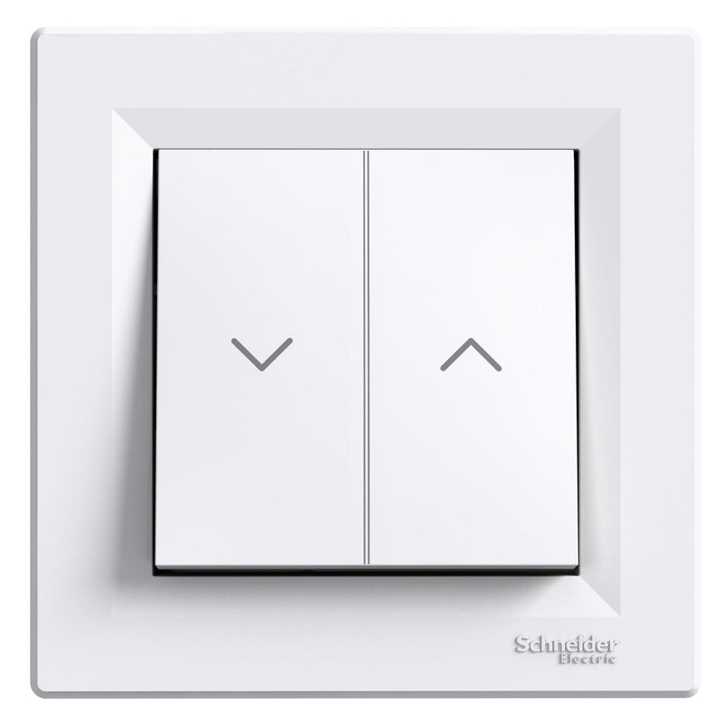 EPH1300321 Asfora - roller blind pushbutton - lift terminals - white - Gabby Electric