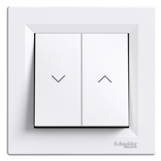 EPH1300321 Asfora - roller blind pushbutton - lift terminals - white - Gabby Electric