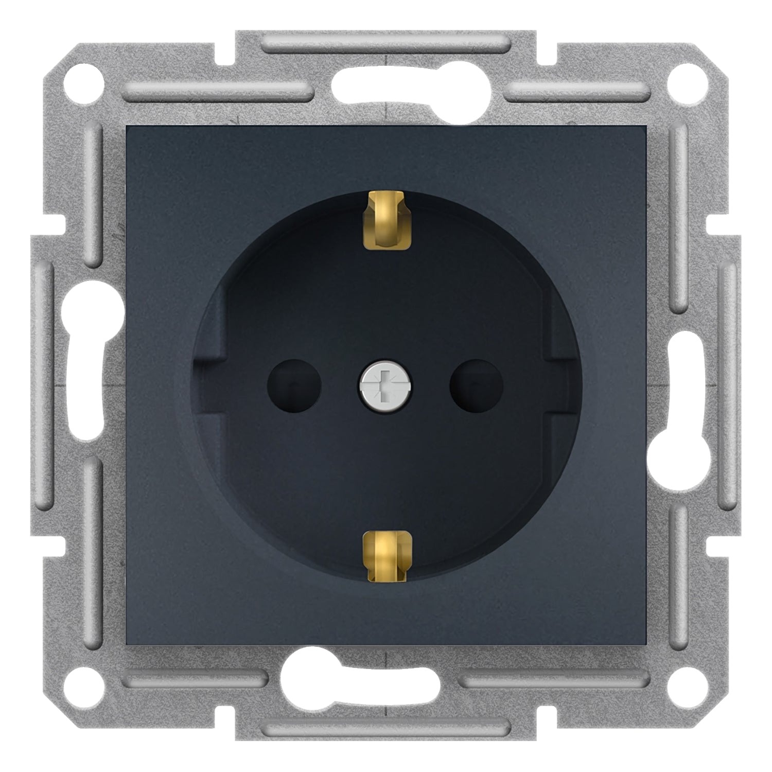 Schneider EPH2900271 Asfora Socket outlet 2P+E Anthracite No Frame ...