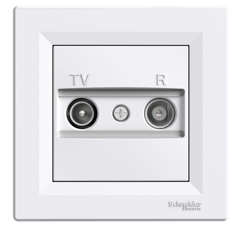 EPH3300221 Asfora, TV/R intermediate socket, 4dB, white - Gabby Electric