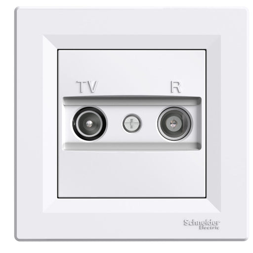 EPH3300221 Asfora, TV/R intermediate socket, 4dB, white - Gabby Electric