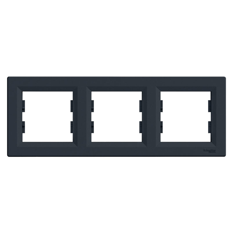 EPH5800371 Horizontal 3 - gang frame, anthracite - Gabby Electric