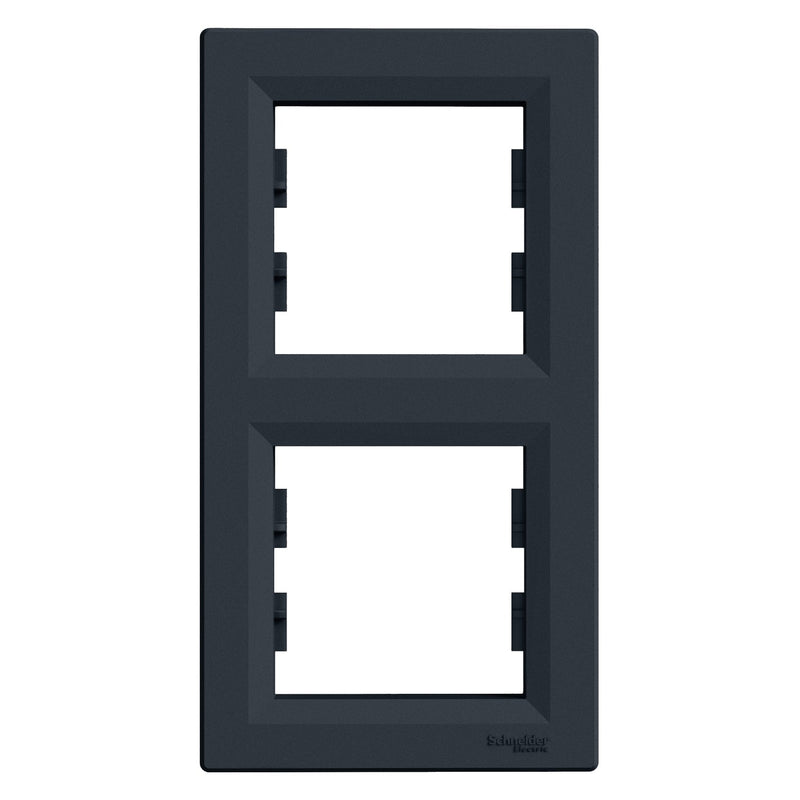 EPH5810271 Vertical 2 - gang frame, anthracite - Gabby Electric
