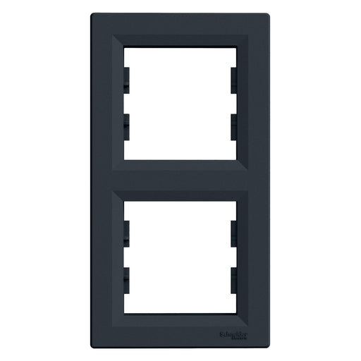 EPH5810271 Vertical 2 - gang frame, anthracite - Gabby Electric
