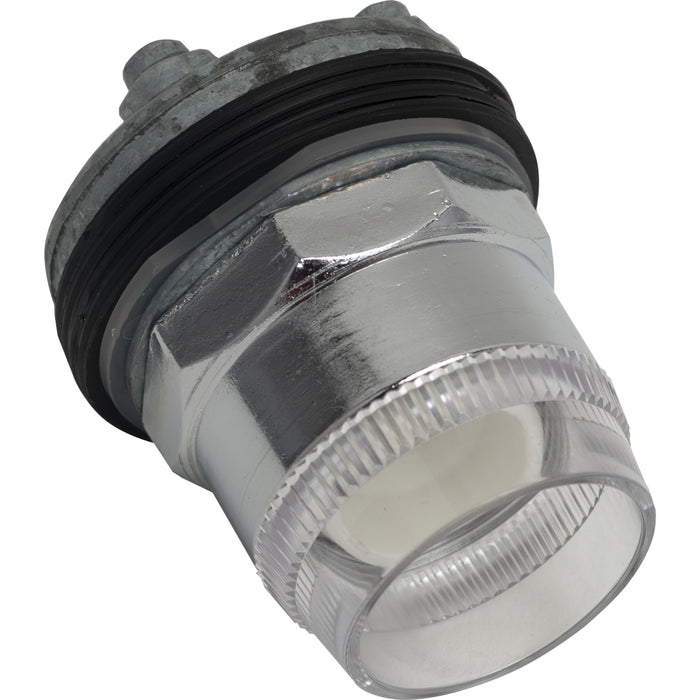 9001K1L Illuminated push-button head, Harmony 9001K, metal, plastic guard flush, without cap, 30mm, spring return, without bulb
