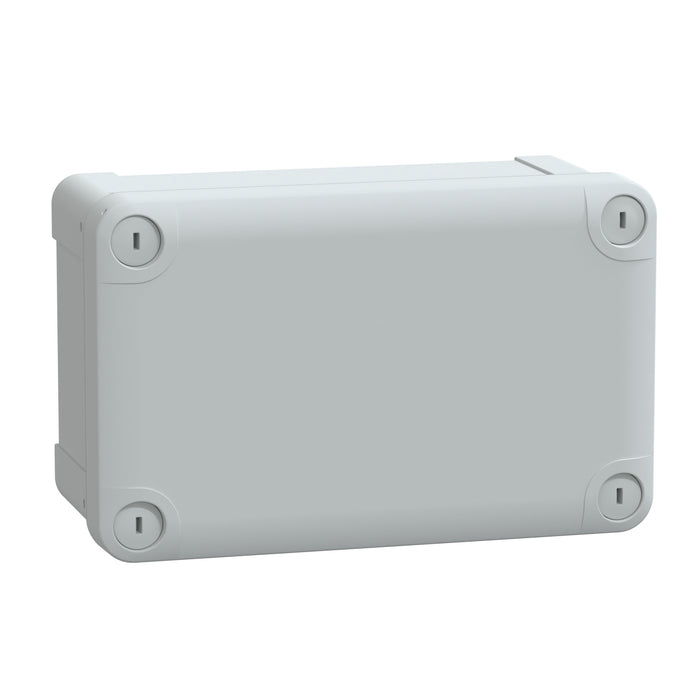 NSYTBS19128 ABS box IP66 IK07 RAL7035 Int.H175W105D80 Ext.H192W121D87 Opaque cover H20