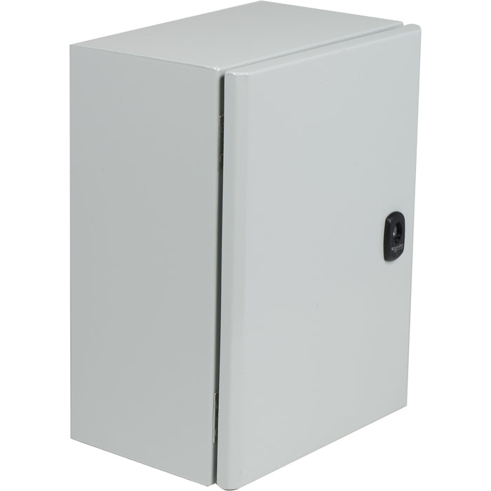 NSYS3DC3215 Wall mounted steel enclosure, Spacial S3DC, plain door, without plain chasis, 300x200x150mm, IP66, IK10