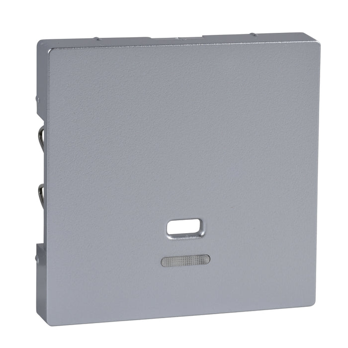 MTN3380-0460 Central plate, Merten System M, with indicator window for pull-cord switch, aluminium