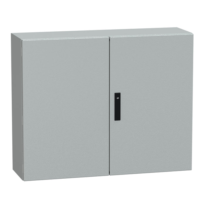 NSYCRNG810300D Spacial CRNG db plain door w/o mount.plate.H800xW1000xD300 IP55 IK10 RAL7035