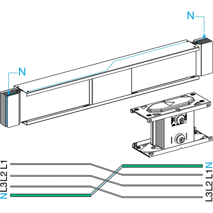 KTA3200TN410 KT 4X3200AL NEUTRAL PERMUTA