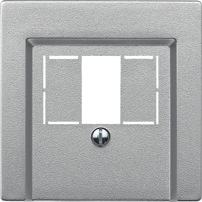 MTN297960 Central plate, Merten System M, with square opening, aluminium