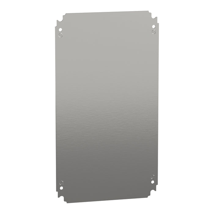 NSYMM53 Plain mounting plate H500xW300mm made of galvanised sheet steel