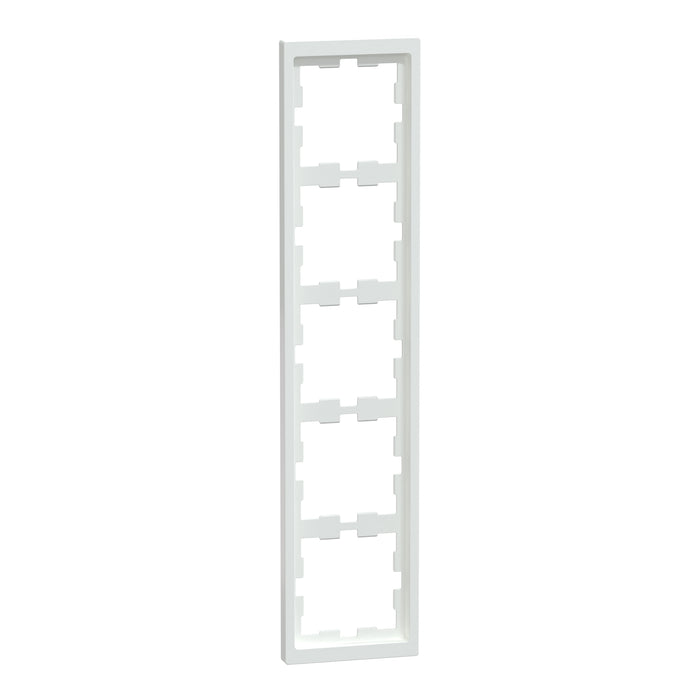 MTN4050-6535 Cover frame, Merten D-Life, 5 gangs, lotus white