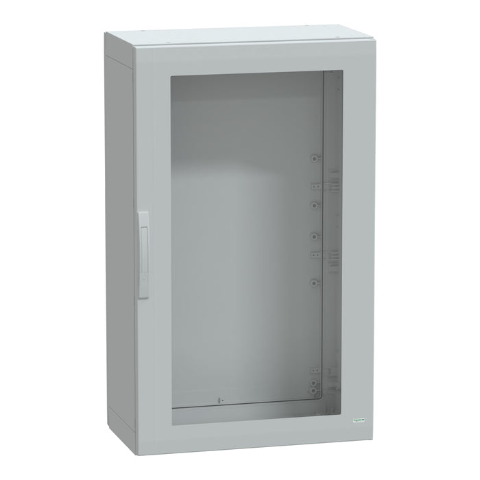 NSYPLA1274TG Floor standing polyester enclosure, Thalassa PLA, glazed door, completely sealed, 1250x750x420mm, IP65, IK08