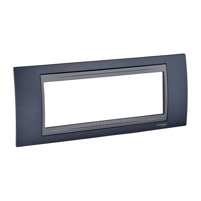 MGU66.106.297 Unica Top - cover frame - 6 modules - metal grey/graphite