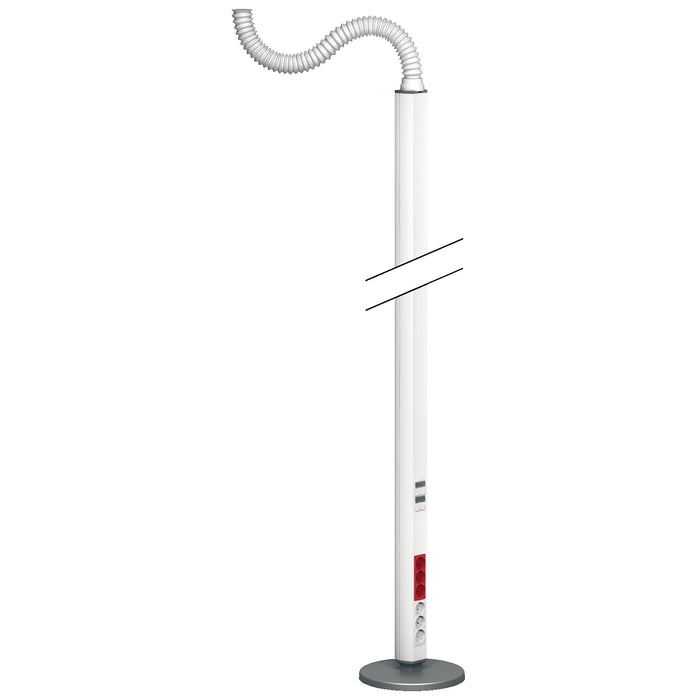 ISM20115 OptiLine 45 - pole - free-standing - one-sided - white - 2900 mm