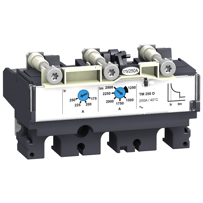 LV429031 Auslöseeinheit TM80D für Leistungsschalter ComPact NSX 100/160/250, thermisch magnetisch, Nennleistung 80 A, 3 Pole 3d