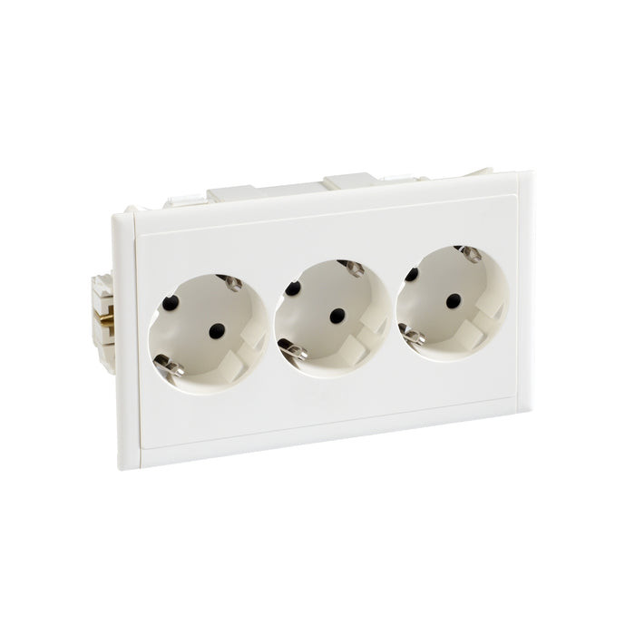 5940310 Thorsman - CYB-PS - socket outlet - triple master - 37° - white RAL 9010