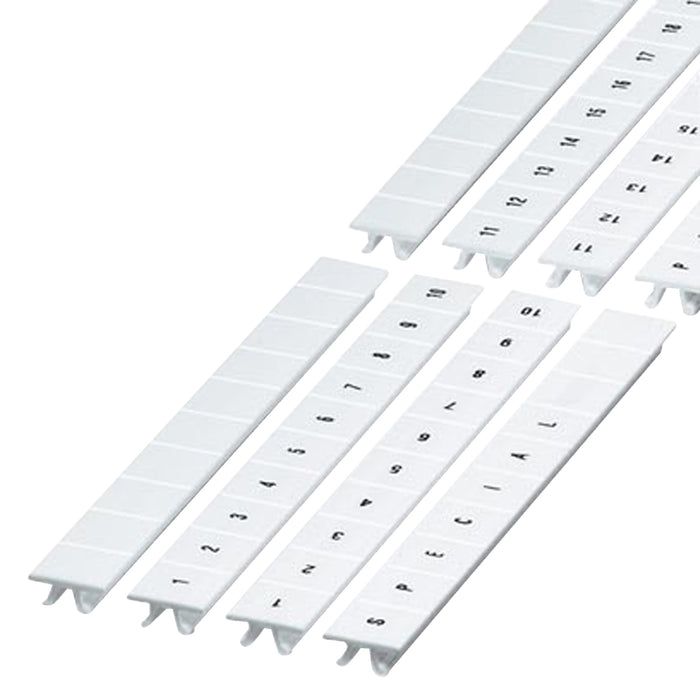 NSYTRAB1080 CLIP IN MARKING STRIP, 10MM, 10 CHARACTERS 71 TO 80, PRINTED HORIZONT