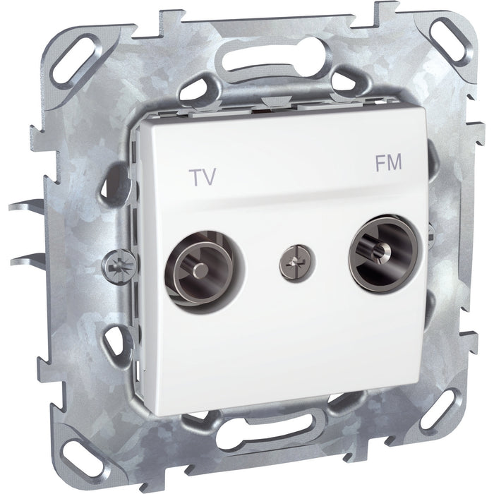 MGU50.451.18Z Unica - TV/FM socket (zamak) - individual socket - white