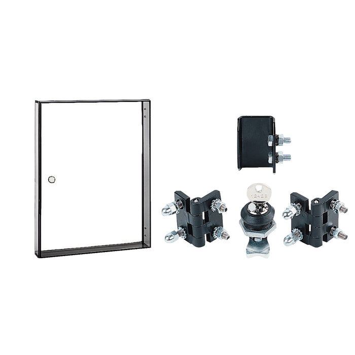 NSYAW66 Acrylic window H600xW600xD45mm, IP 55. delivered with lock and hinges.