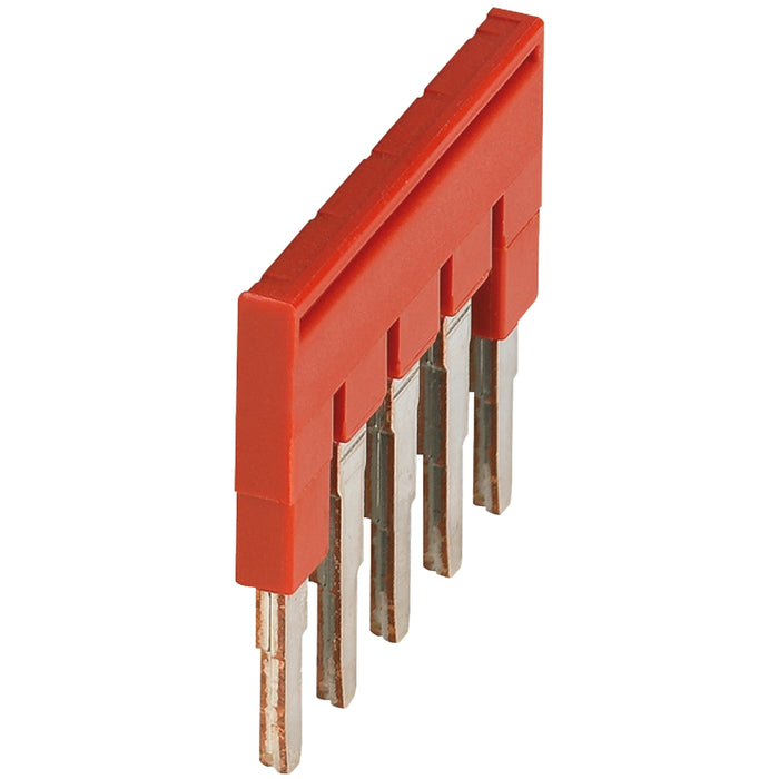 NSYTRAL45 PLUG-IN BRIDGE, 5POINTS FOR 4MM² TERMINAL BLOCKS, RED