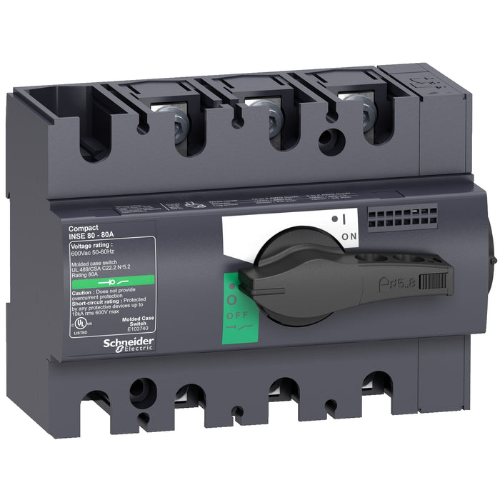 28998 interruptor-seccionador Interpact INSE80 - 3 polos - 80 A