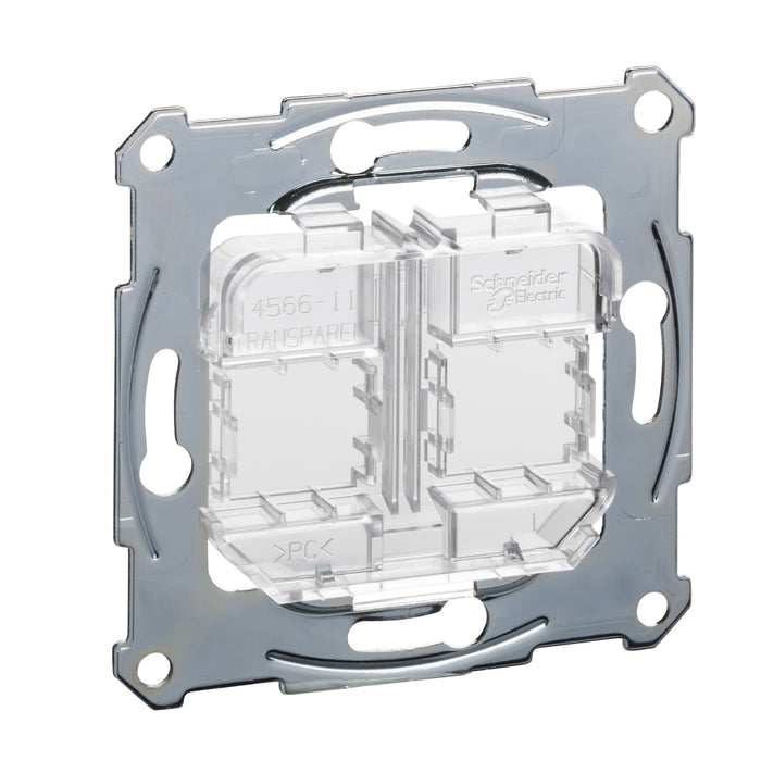 MTN4566-0080 Supporting plates for modular jack connector, transparent