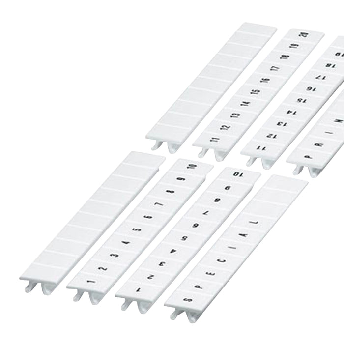 NSYTRAB8100 CLIP IN MARKING STRIP, 8MM, 10 CHARACTERS 91 TO 100, PRINTED HORIZONT