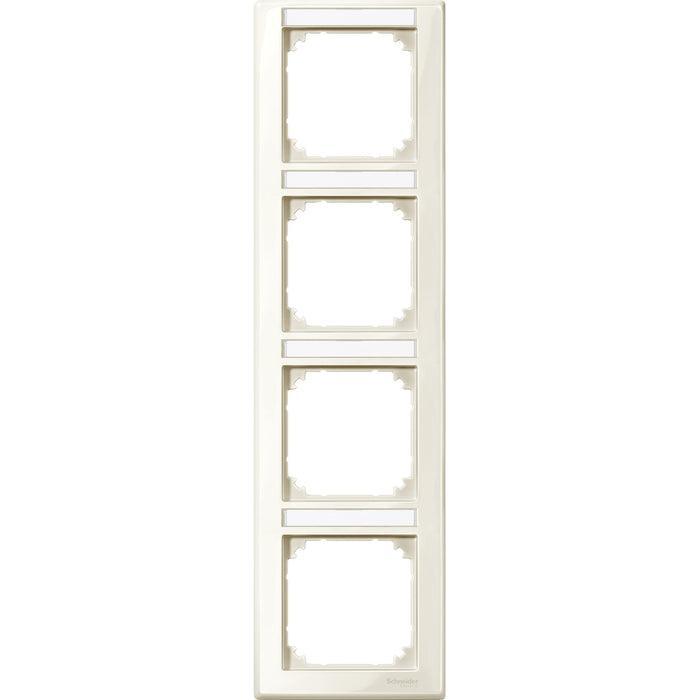 MTN470444 Cover frame, Merten M-Smart, 4 gangs, white