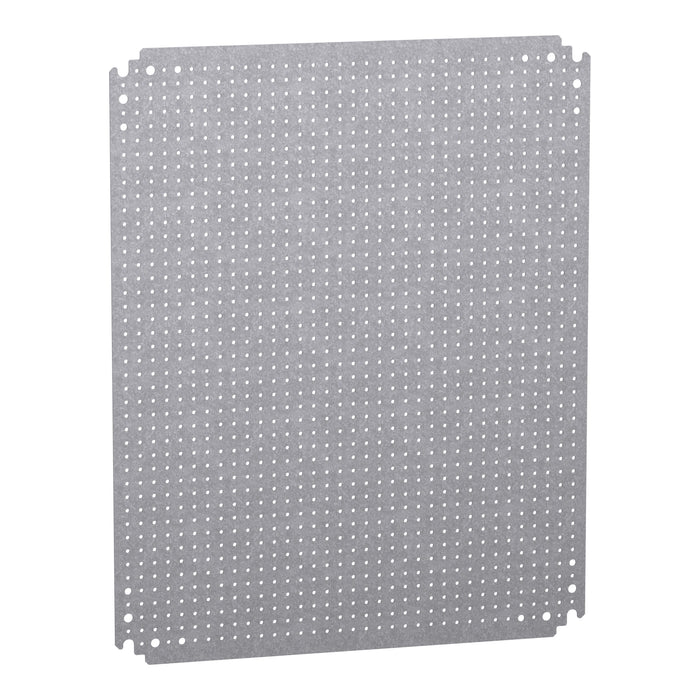 NSYMF65 Microperforated mounting plate H600xW500 w/holes diam 3,6mm on 12,5mm pitch