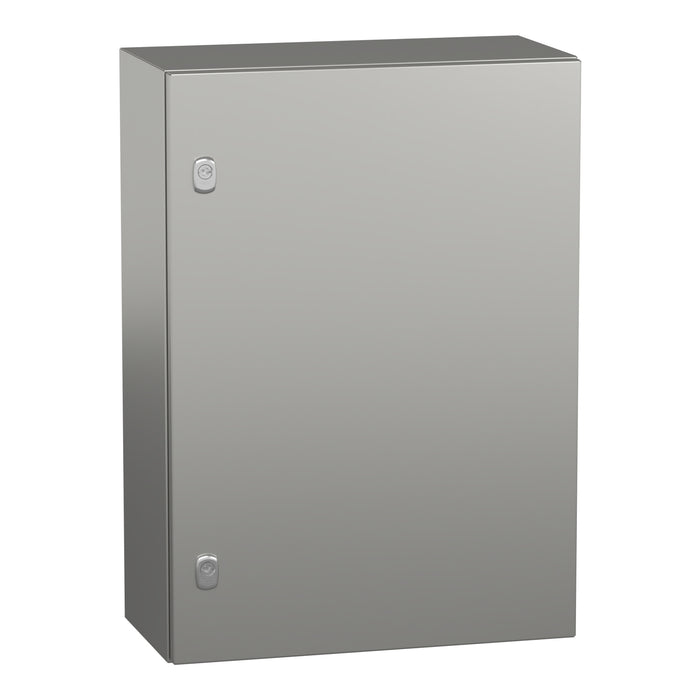 NSYS3X7525H Wall mounted enclosure, Spacial S3X, stainless steel 316L, plain door, 700x500x250mm, IP66