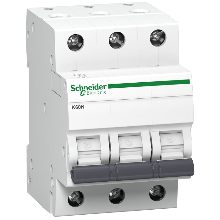 A9K02350 Miniatur-Leistungsschalter (MCB), Acti9 K60N, 3P, 50 A, C-Kurve, 6000 A (IEC/EN 60898-1)